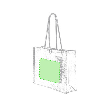 Triex Jute-Beutel mit Knopfverschluss – Natürlicher Stil Triex Jute-Beutel mit Knopfverschluss – Natürlicher Stil