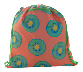 Individueller Turnbeutel mit Reißverschluss - 190T RPET