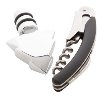 Weihnachtliches 2-teiliges Weinset in Geschenkbox