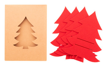 Umweltfreundliches RPET Weihnachts-Besteckhalter-Set - Festliche Dekoration