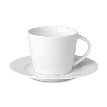 Cappuccino Tasse mit Untertasse aus Porzellan | 160 ml