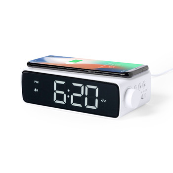 Fabirt Multifunktion Tischuhr: Lampe & Wireless Charger Fabirt Multifunktion Tischuhr: Lampe & Wireless Charger