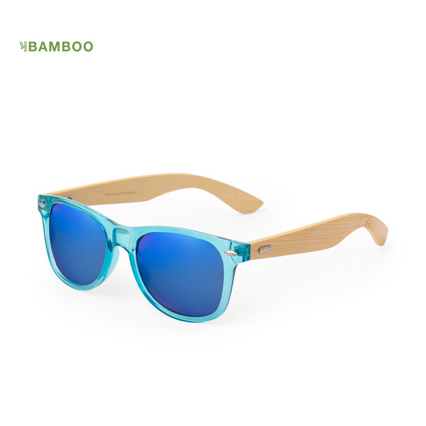Dristan Bambus-Sonnenbrille mit Spiegelgläsern und UV400 Schutz  
