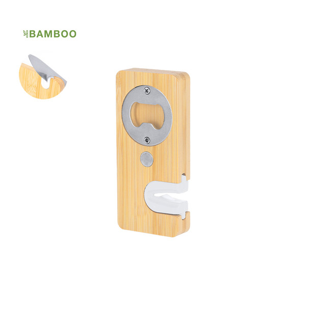 Stowel 2-in-1 Bambus Flaschenöffner & Schärfer magnetisch  