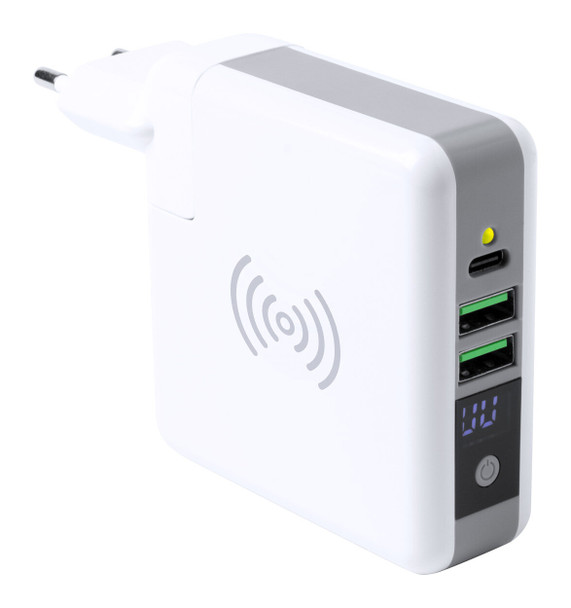 Universeller Reiseadapter mit Powerbank & Wireless Charger (AP721294)