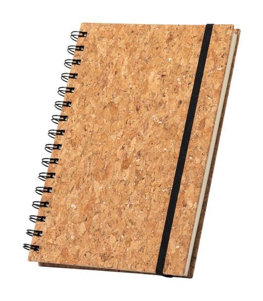 Natürliches A5 Spiral-Notizbuch mit Korkcover (AP721717)