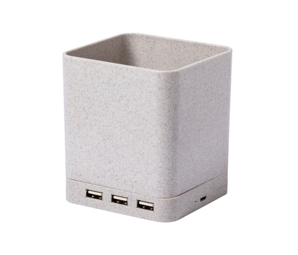 Multifunktionaler Stifteköcher mit Wireless Charger