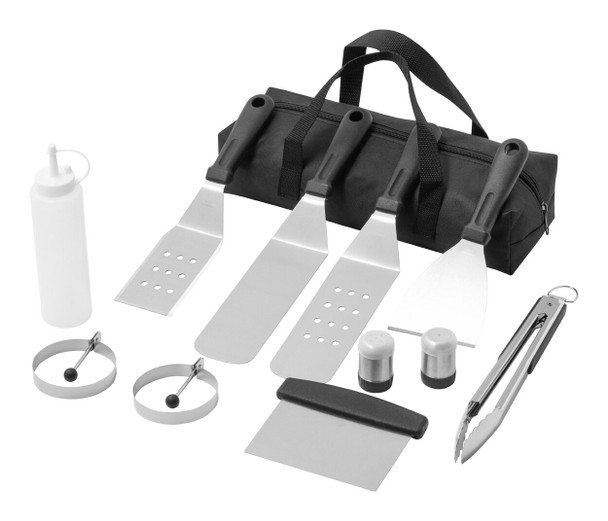 Ultimatives BBQ Set – 11-teilig (Edelstahl) mit Tragetasche (AP733584)
