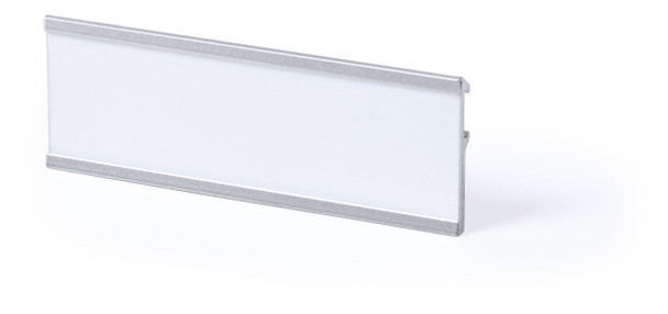 Designtes Aluminium-Namensschild mit Papiereinleger  