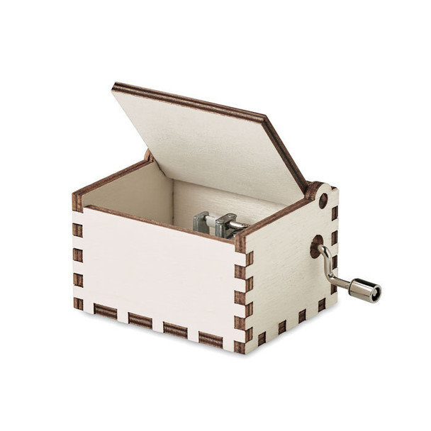 Mini-Drehorgel Holz | Handkurbel Musikbox | Weihnachtsgeschenk
