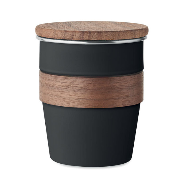 WALNUT Einwandiger Becher 350 ml aus recyceltem Edelstahl