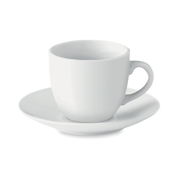 Espresso Tasse mit Untertasse - Hochwertiges Porzellan Set | MO9634  