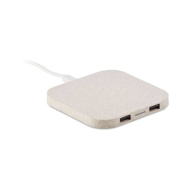 Induktive Ladestation mit USB Hub | Nachhaltiges Ladepad (MO9997)