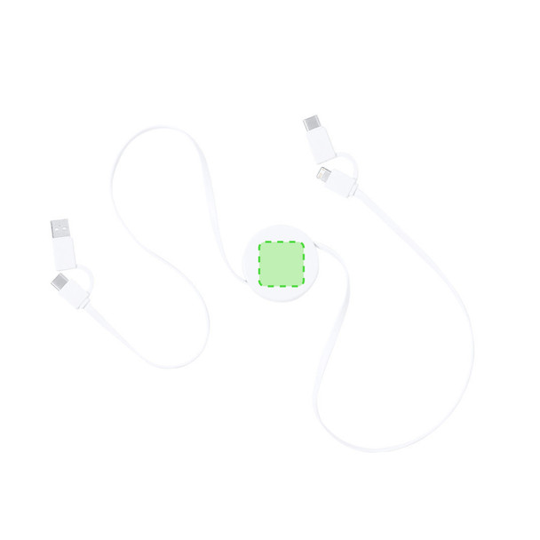 KIOTEX Multifunktionales Ladekabel: Micro USB, Typ C & Lightning  