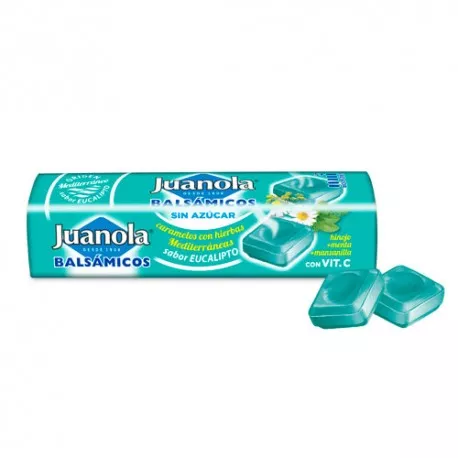 Juanola caramelos balsámicos sabor eucaliptus, 30 g