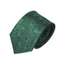 Green Paisley Tie Rolled