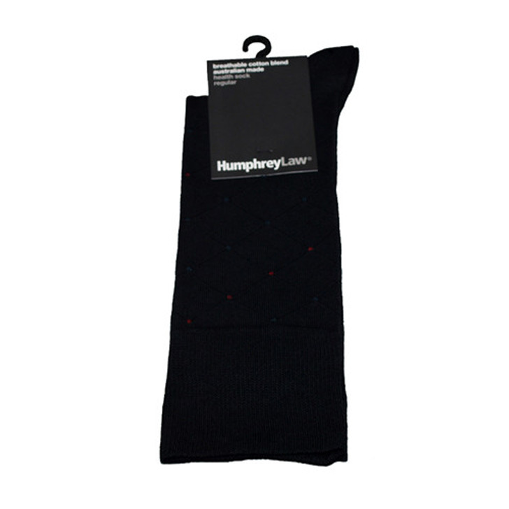 Humphrey Law Black Patterned Socks