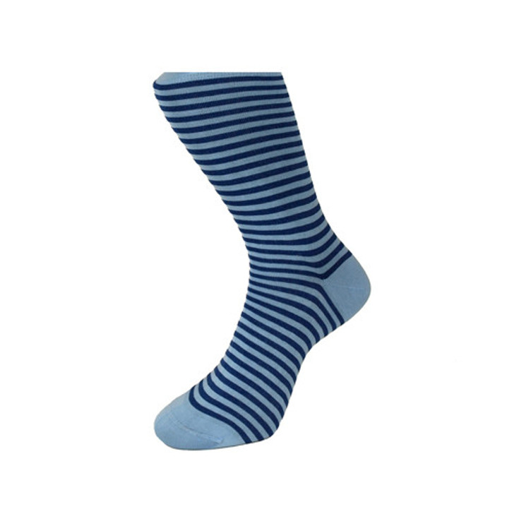 Blue Striped Socks