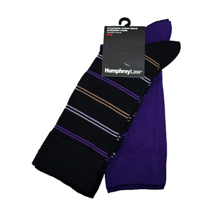 Twin Pack Purple Socks