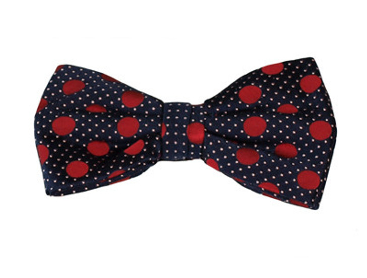 Red Dotted Bow Tie