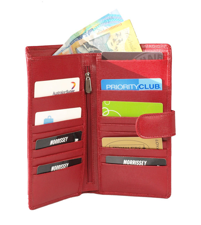 Morrissey Red Travel Wallet