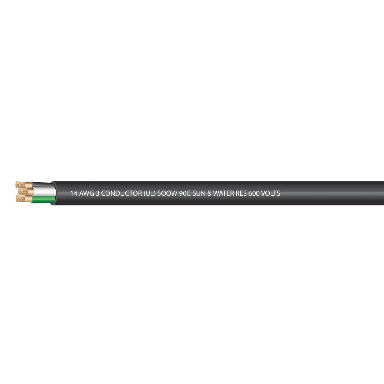 Premium SJEOOW 14 gauge 3-conductor wire, oil/water resistant, rubber - The  Electric Brewery