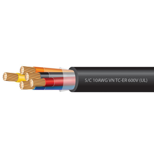 10 AWG 5 Conductor VNTC Tray Cable 600 Volts (UL)