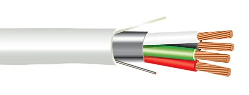 14 AWG 4/C Str CMP Plenum Rated Shielded Sound & Security Cable - 1000 Feet