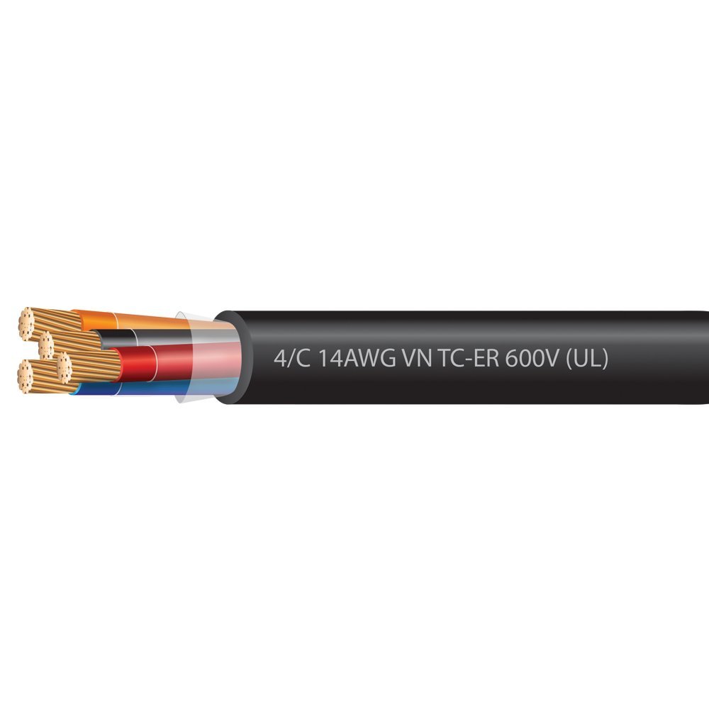 14 AWG 4 Conductor VNTC Tray Cable 600 Volts (UL)