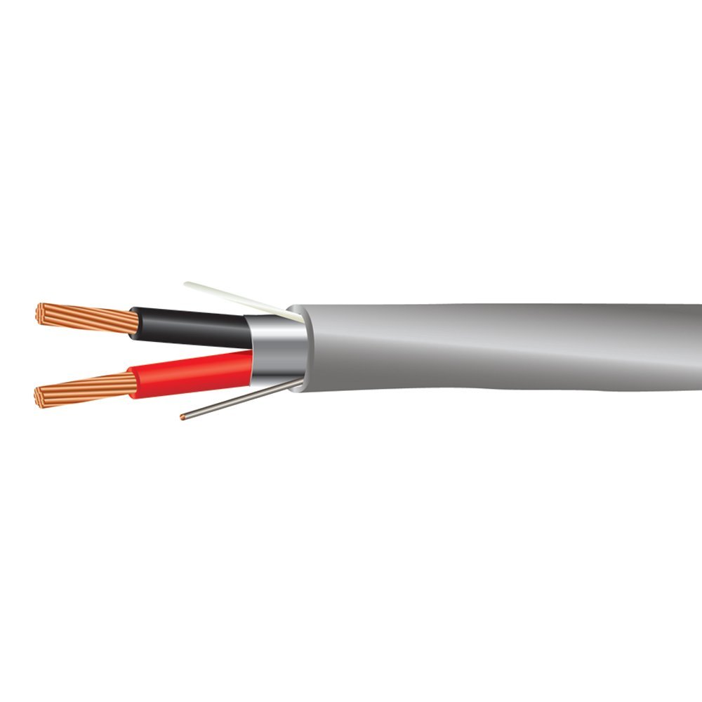 18 AWG 2/C Str CMR Riser Rated Shielded Sound & Security Cable - 1000 Feet