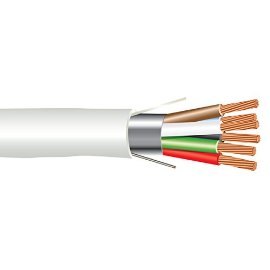 22 AWG 6/C Str CMP Plenum Rated Shielded Sound & Security Cable - 1000 Feet