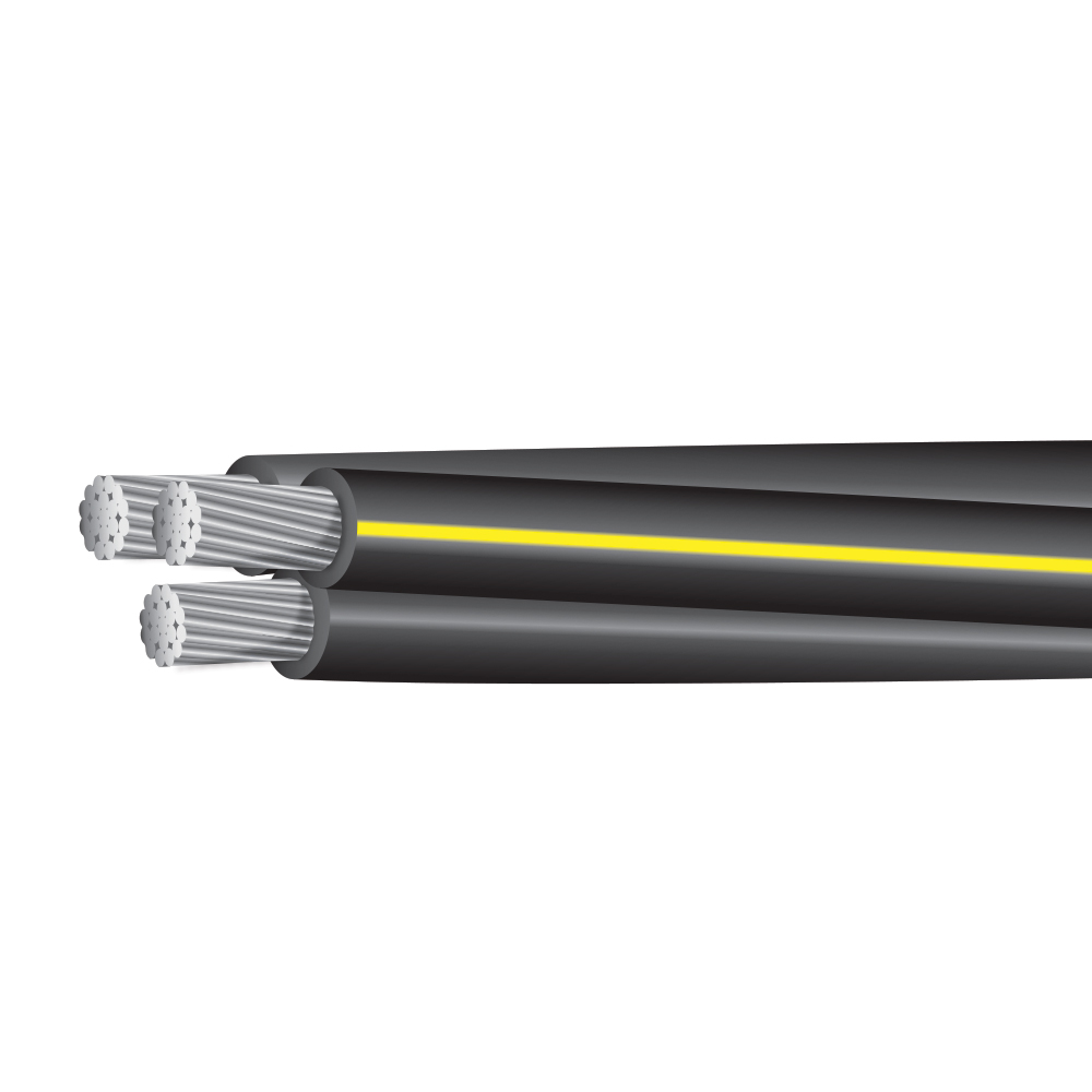1/0-1/0-2 Awg Aluminum Ud Triplex 600 Volts Code Brenau