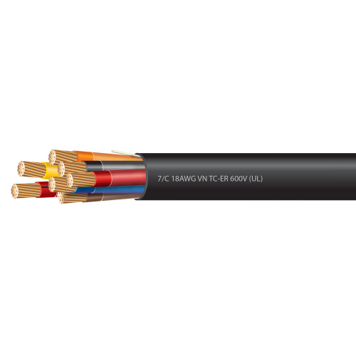 18 AWG 7 Conductor VNTC-ER Tray Cable 600 Volts (UL)