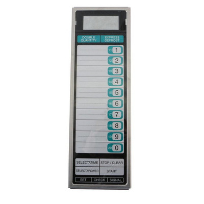 Sharp R22GTF / R25JTF Microwave - CONTROL PANEL FRAME w/KEY UNIT (FPNLCB468WRK0)