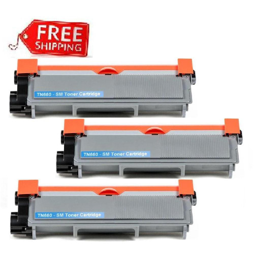 Brother TN660 (3-Pack) Compatible Toner Cartridge 2,600 Pages Each High Yield for HL-L2360DW Printer