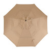 Treasure Garden 11 ft. Heather Beige Canopy and Firenze Aluminum Market Umbrella (UM812)
