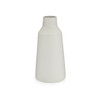 12 in. White Steel Vase