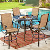 Cadiz Aged Bronze Cast Aluminum 48 in. D Bar Table