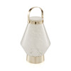 Lightkeepers White Glass Cone Rechargeable Lantern