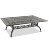 Milan Aged Bronze Cast Aluminum 90 x 64 in. Dining Table