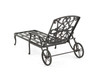 Carlisle Aged Bronze Cast Aluminum and Clayton Zen Cushion 2 Pc. Chaise Lounge Set
