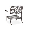 Carlisle Aged Bronze Cast Aluminum and Cast Teak Cushion 3 Pc. Sofa Group with 45 x 24 in. Coffee Table