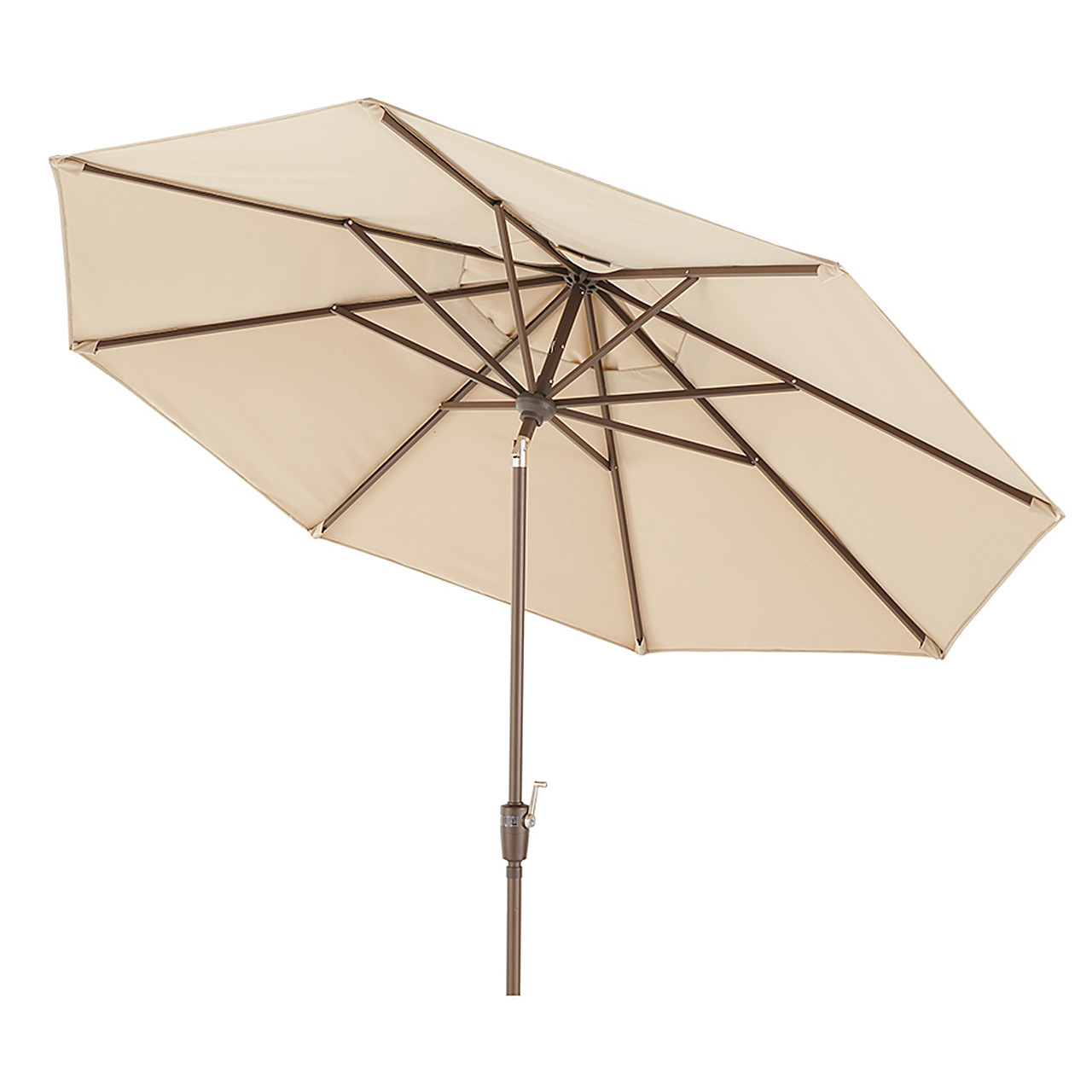 Treasure Garden 9 ft. Khaki Canopy and Bronze Aluminum Market Umbrella (UM910)