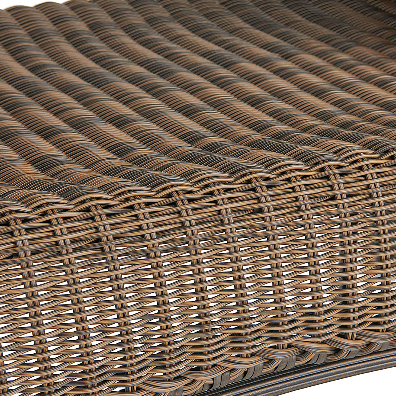Barcelona Black Gold Cast Aluminum and Outdoor Wicker 42 x 24 in. Coffee Table