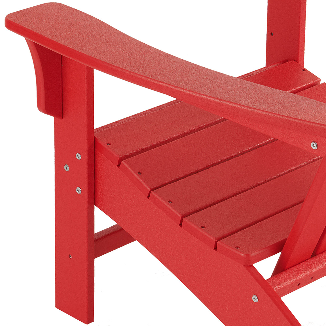 Surfside Red Polymer Adirondack Chair