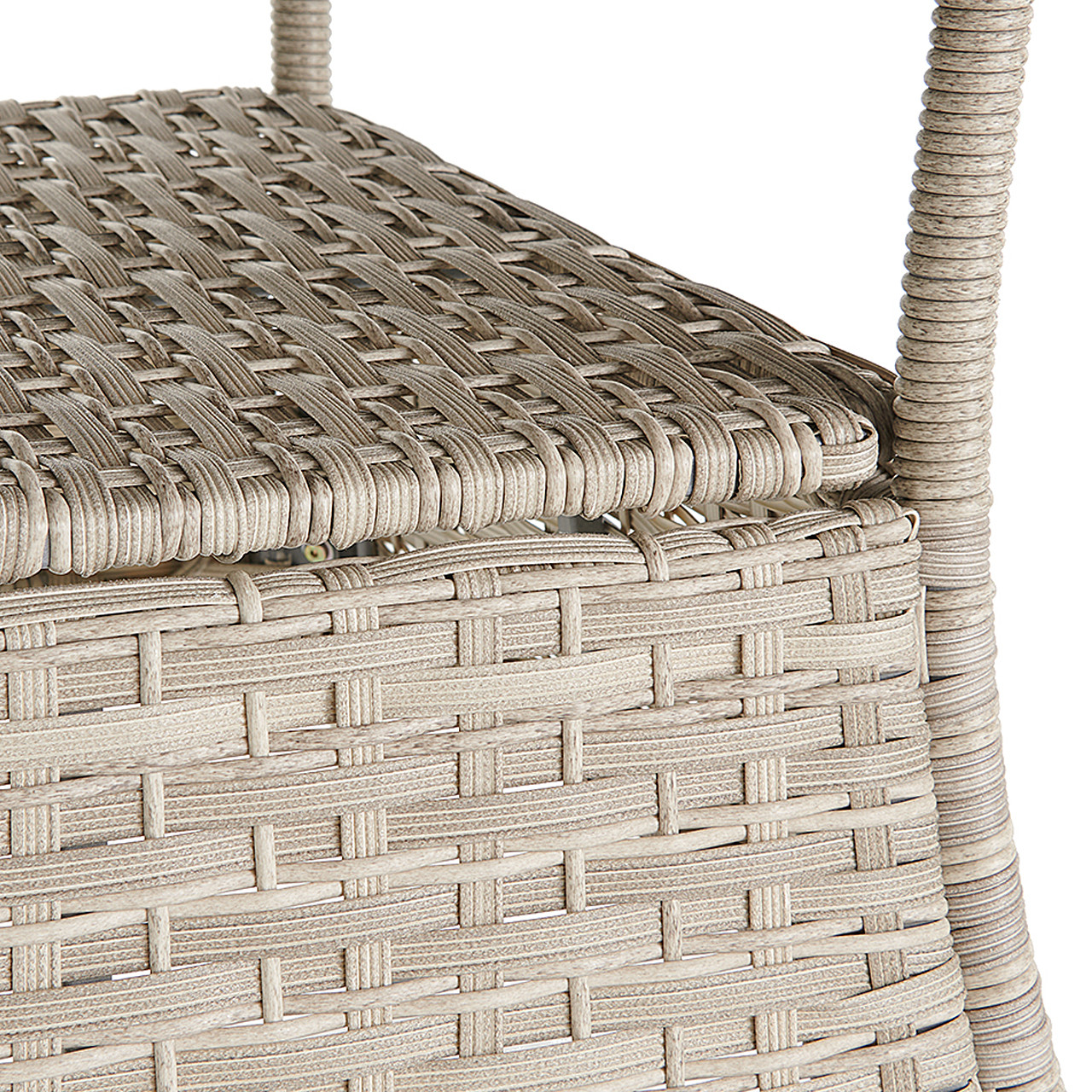Samoa Slate Outdoor Wicker 48 in. Dining Table