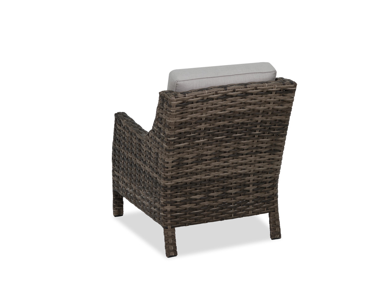 Cabo Caribou Outdoor Wicker and Idol Seagull Cushion Club Chair