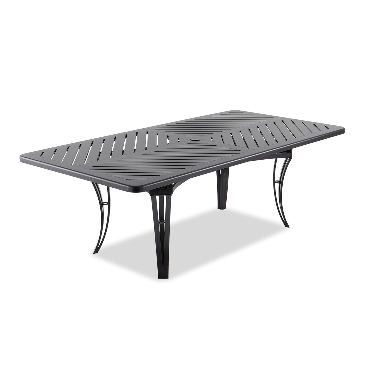 Eclipse Autumn Rust Cast Aluminum 84 x 42 in. Slat Top Dining Table Eclipse Autumn Rust Cast Aluminum 84 x 42 in. Slat Top Dining Table