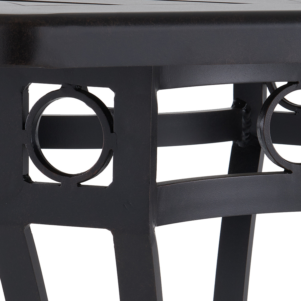 Eclipse Autumn Rust Cast Aluminum 84 x 42 in. Slat Top Dining Table Eclipse Autumn Rust Cast Aluminum 84 x 42 in. Slat Top Dining Table