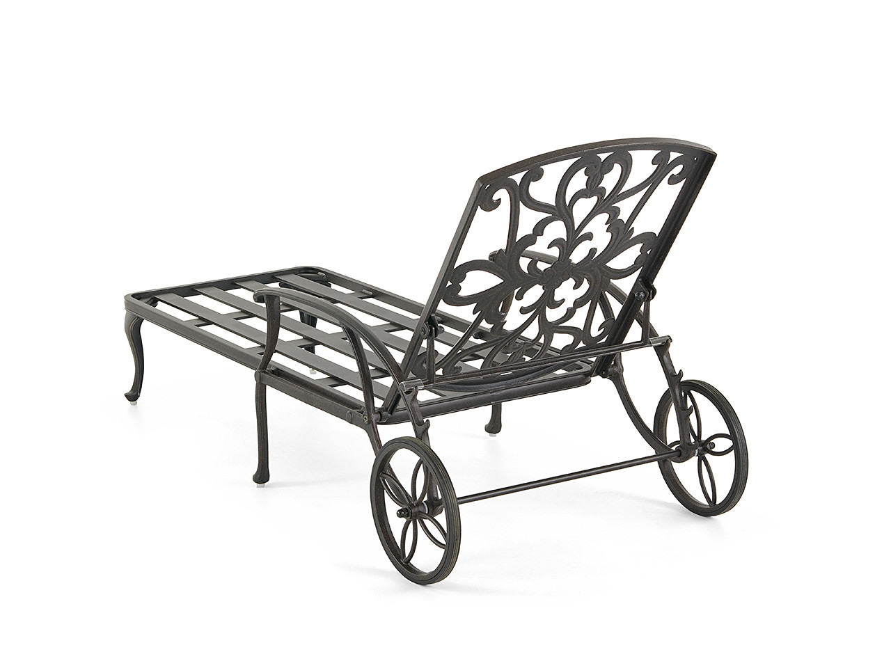 Carlisle Aged Bronze Cast Aluminum and Clayton Zen Cushion 2 Pc. Chaise Lounge Set